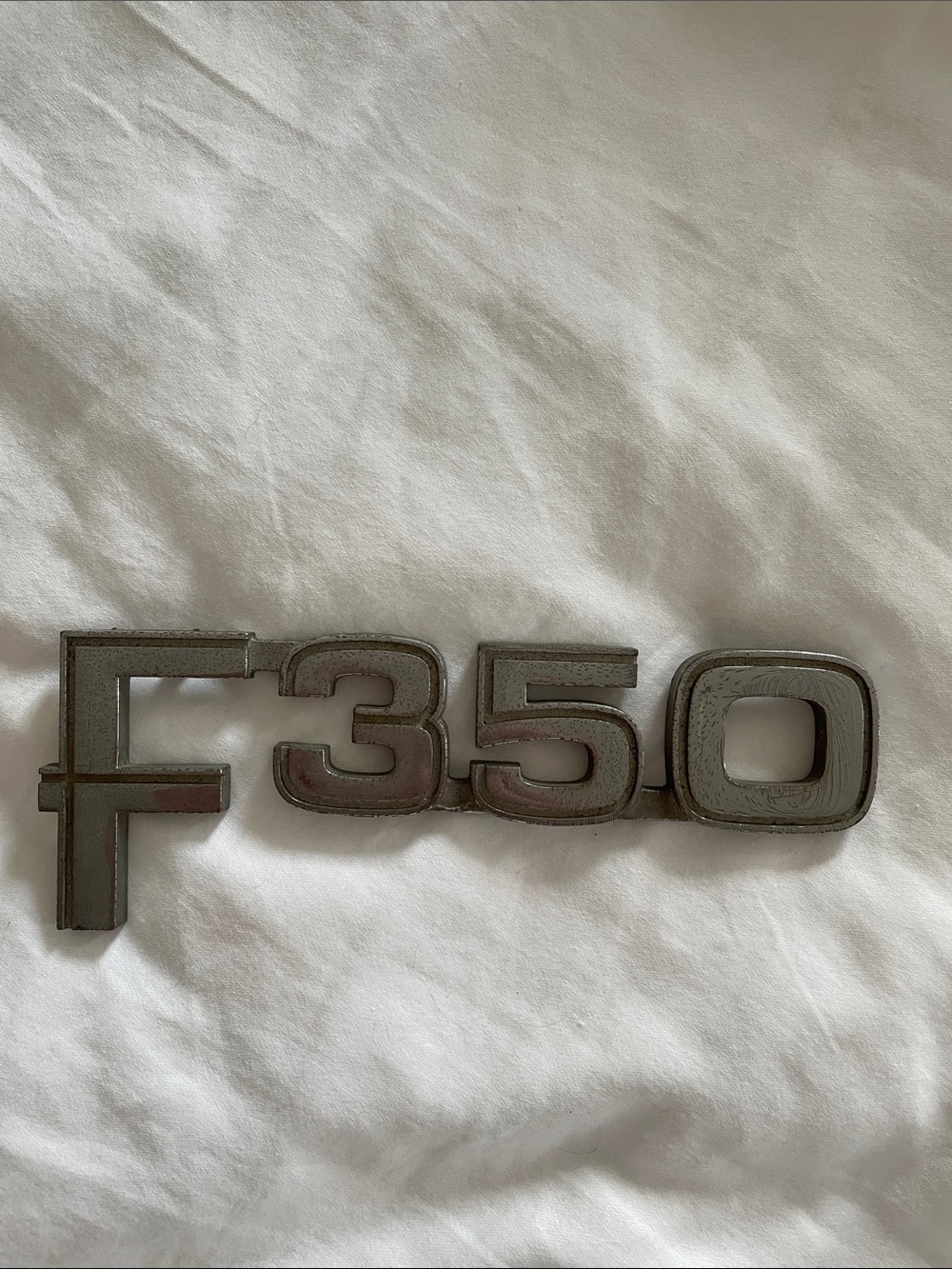 Ford F350 Emblem in Gray